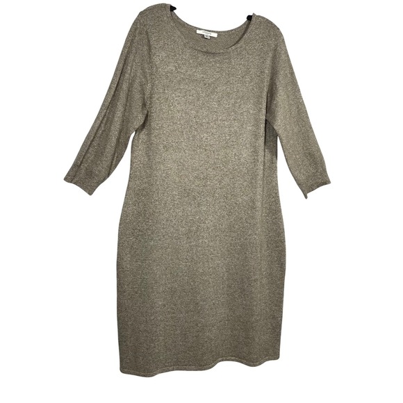 Liz Claiborne Dresses & Skirts - Liz Claiborne Knit Dress Women Medium 3/4 Sleeve Casual Sweater Dress Round Neck
